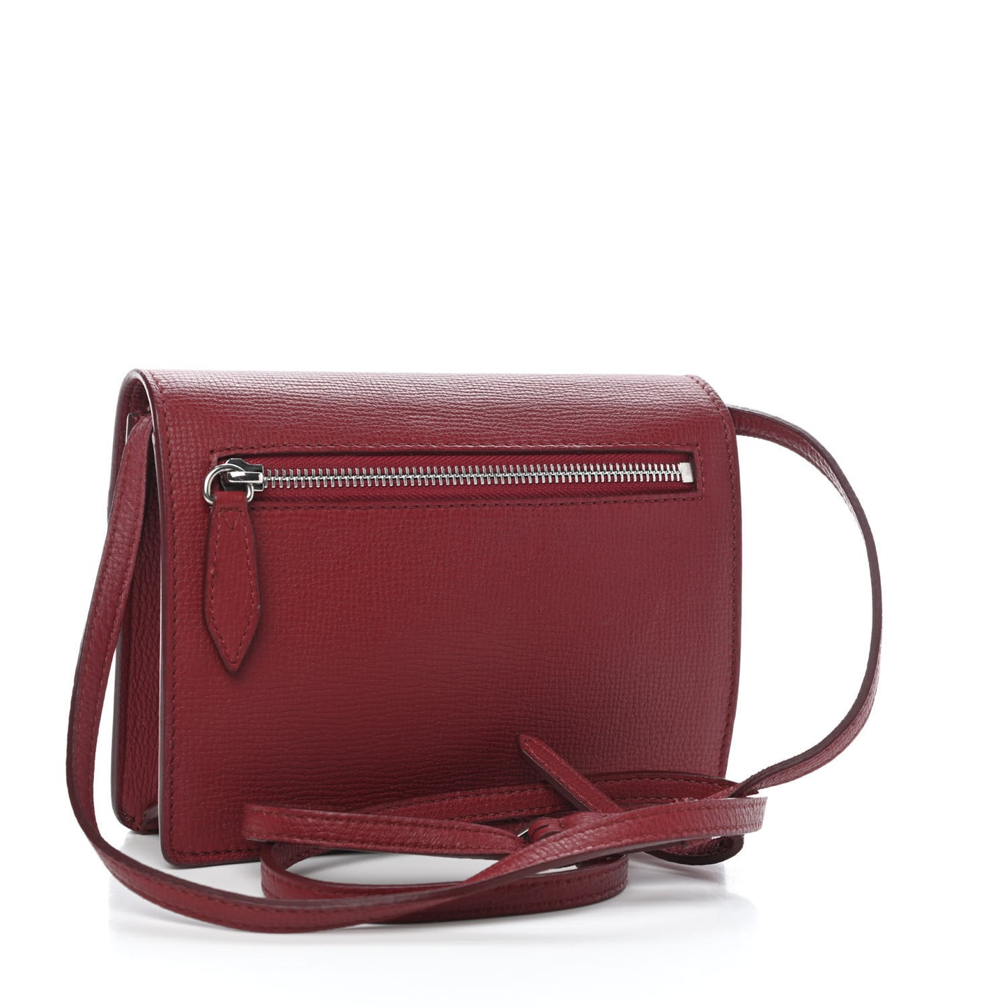 Derby Calfskin House Check Mini Macken Crossbody Bag Russet Red