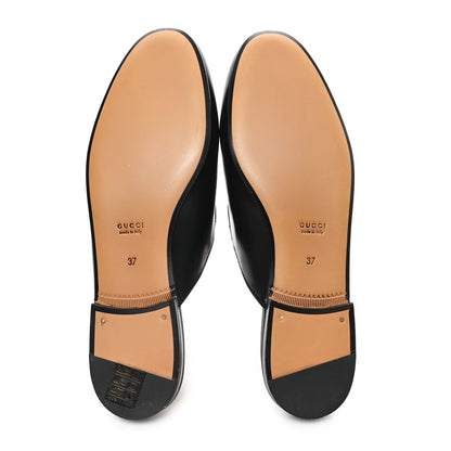Gucci Calfskin Womens Princetown Slippers 37 Black 6 of 10