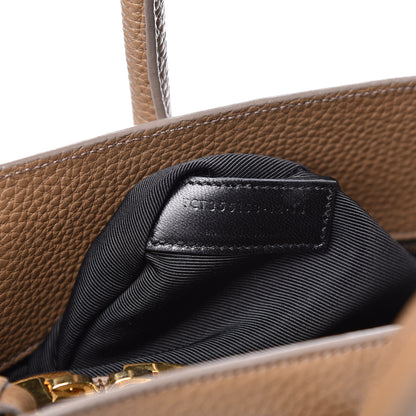 Saint Laurent Grained Calfskin Small Sac De Jour Taupe 8 of 13