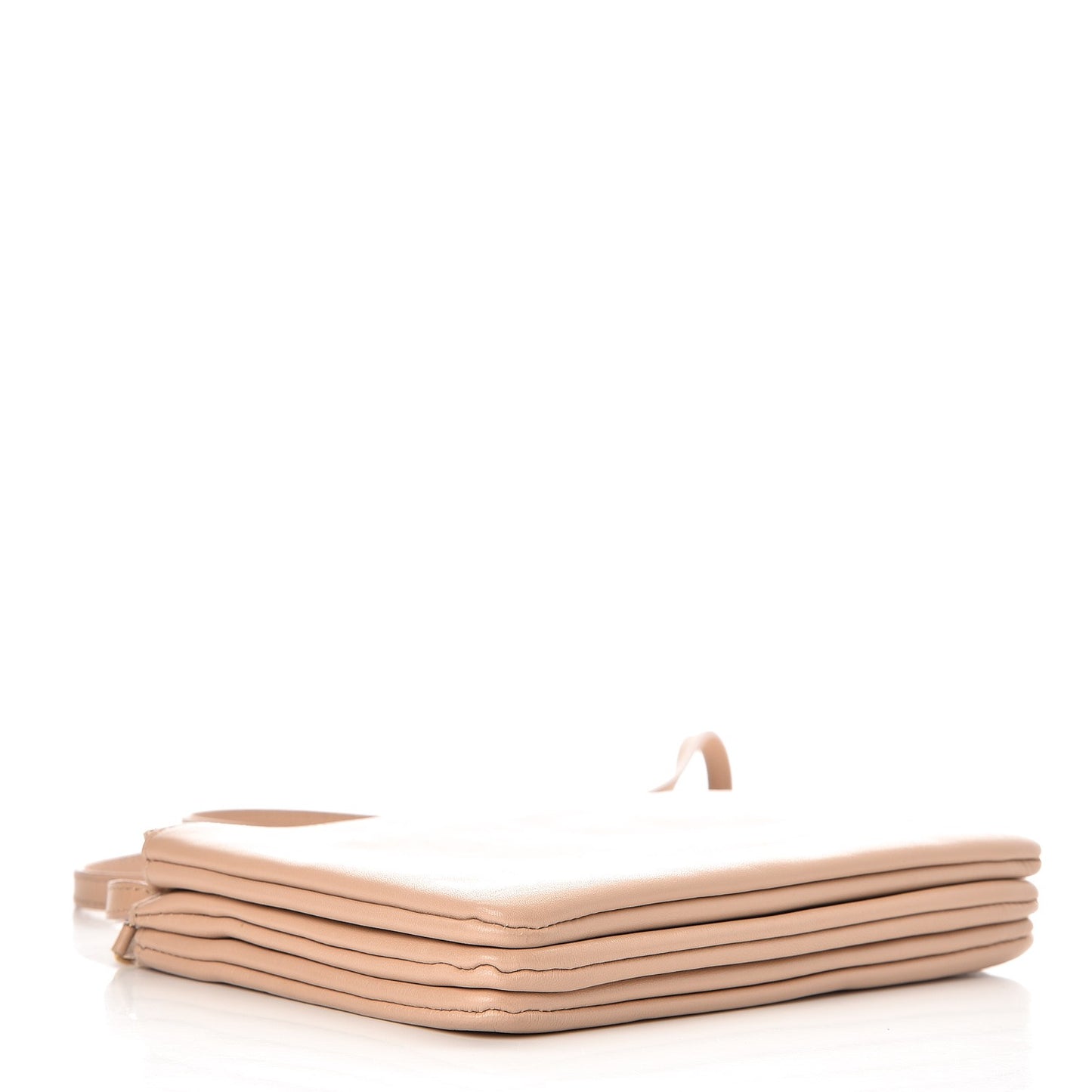 Lambskin Small Trio Crossbody Bag Beige