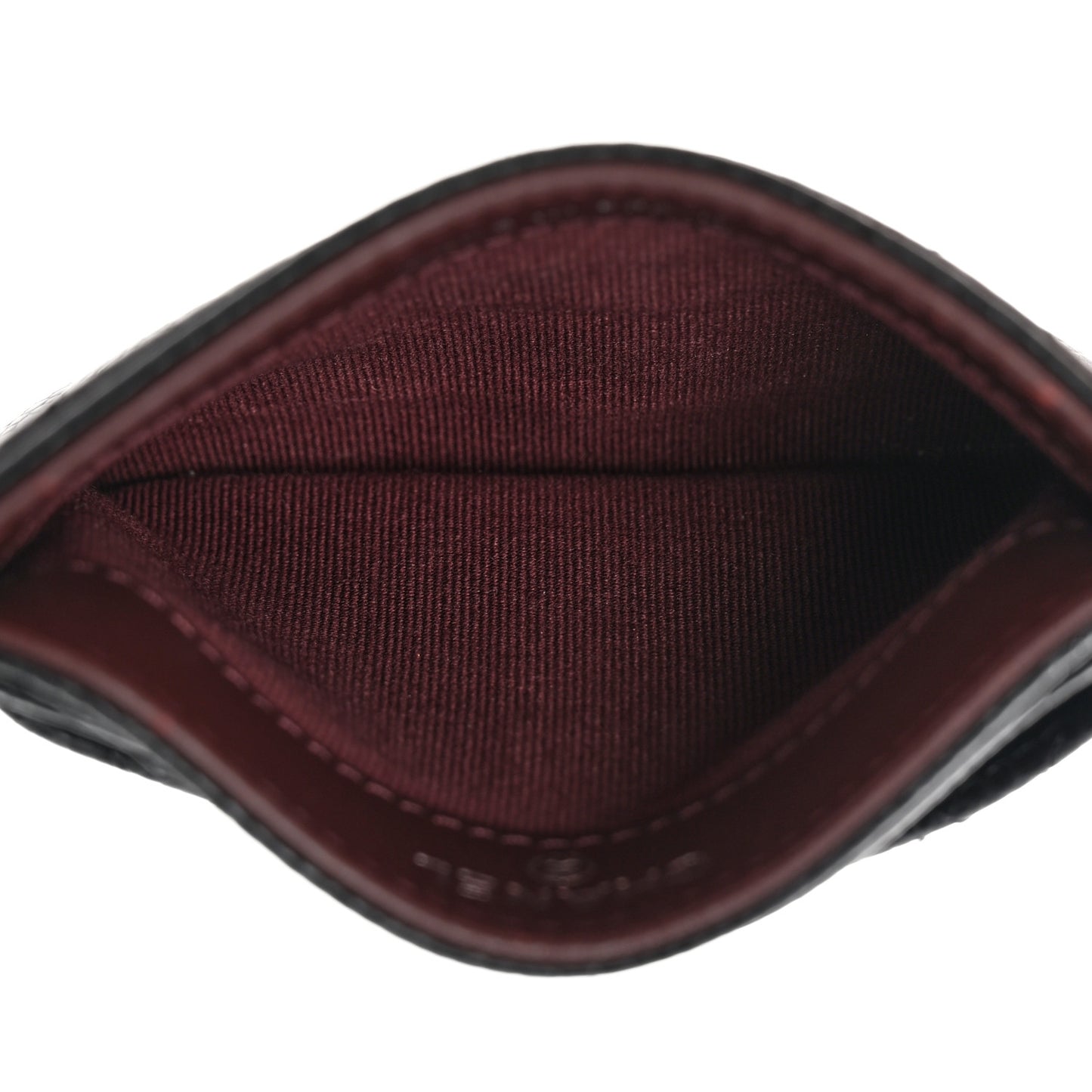 Caviar Quilted Card Holder Black