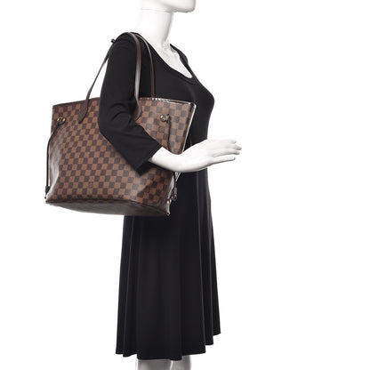 Louis Vuitton Damier Ebene Neo Neverfull MM Rose Ballerine 2 of 11