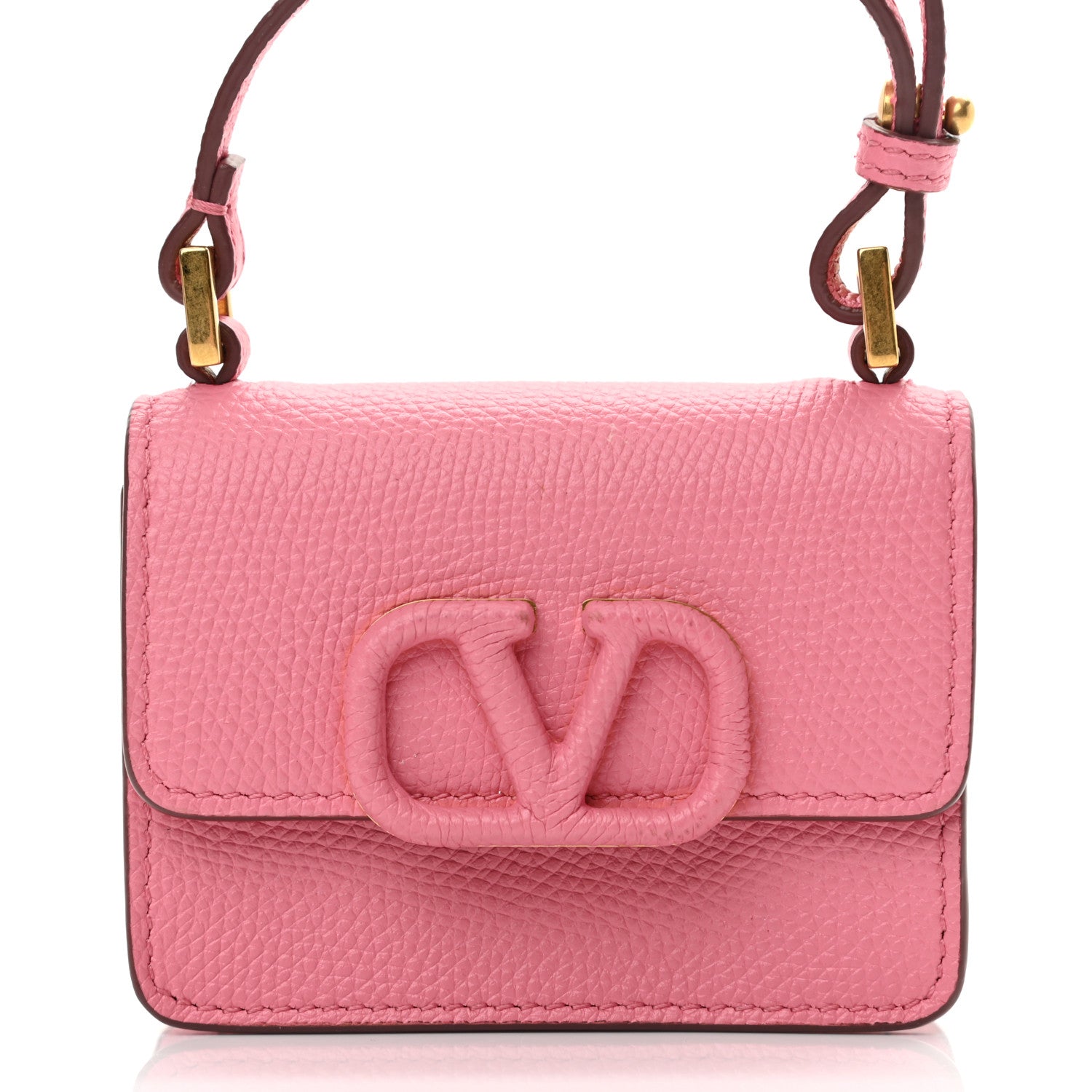Valentino Garavani Grainy Calfskin Mini VSling Shoulder Bag Flamingo Pink 7 of 12