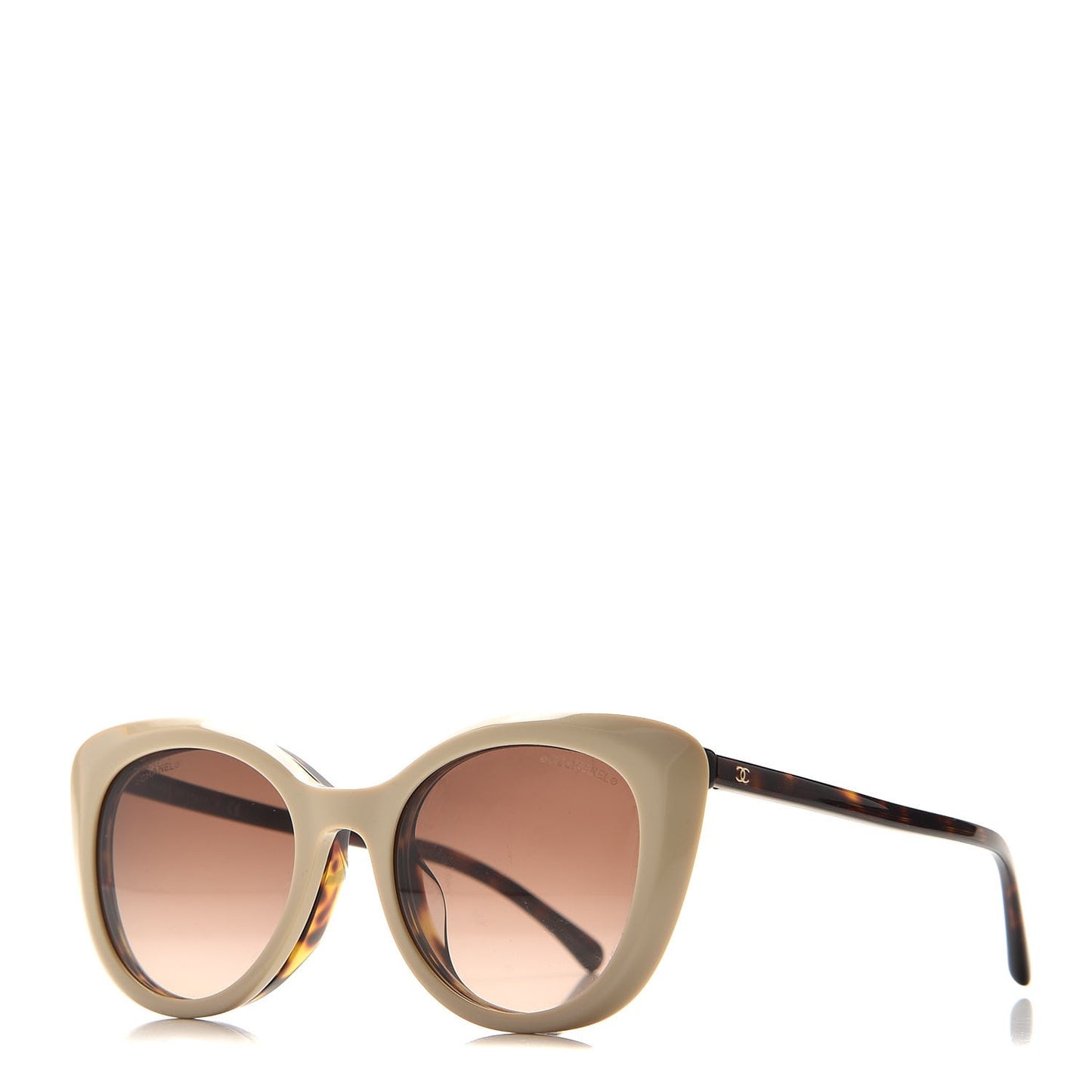 Clip On Sunglasses 5390 Dark Brown Beige