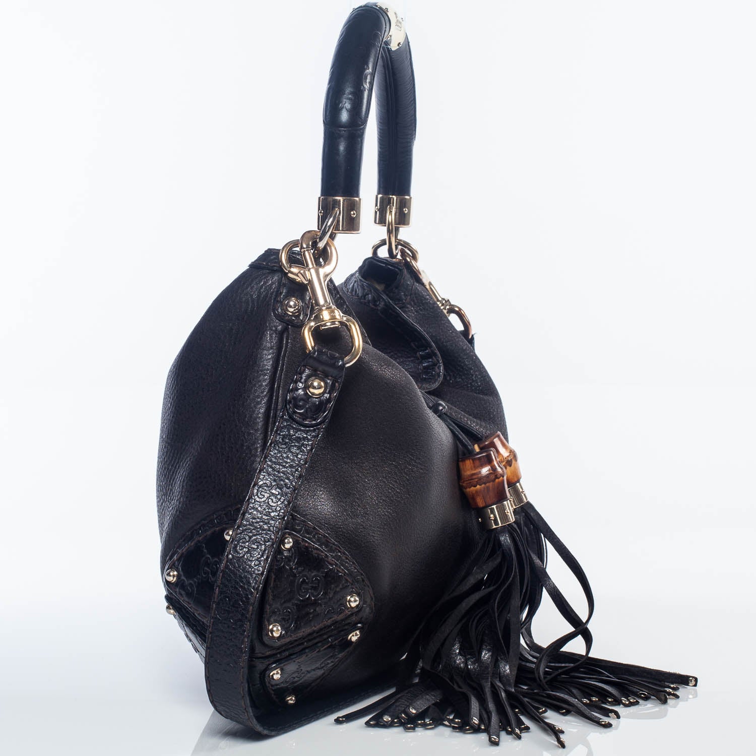 Gucci Leather Small Indy Black 4 of 8