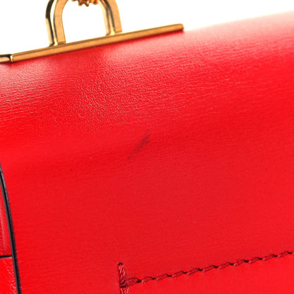 Valentino Garavani Smooth Calfskin Colorblock Medium Vring Shoulder Bag Rouge Pur 14 of 14