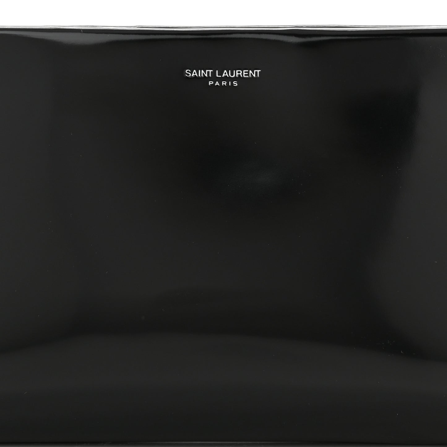 Patent Calfskin Small Suzanne Rigid Shoulder Bag Black