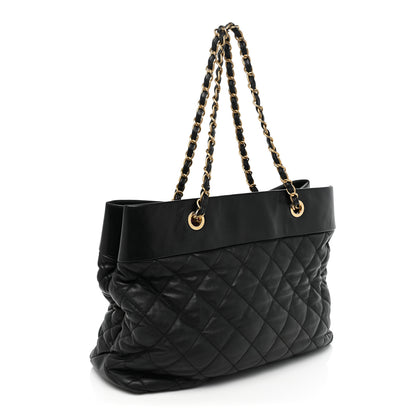 Chanel Calfskin Quilted Large Soft Elegance Tote Black 3 of 25