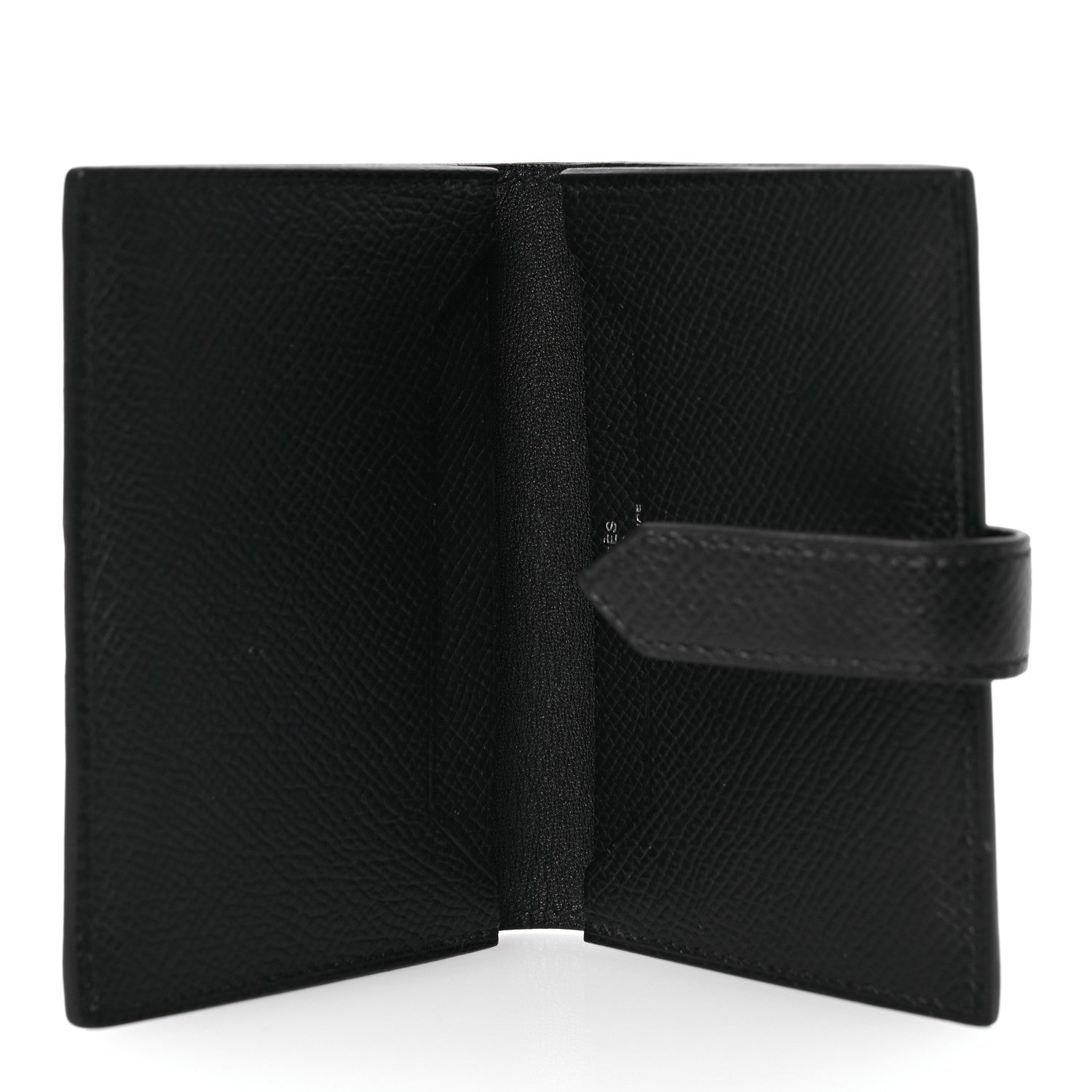 Hermes Epsom Monochrome Bearn Card Holder Wallet Black 5 of 11