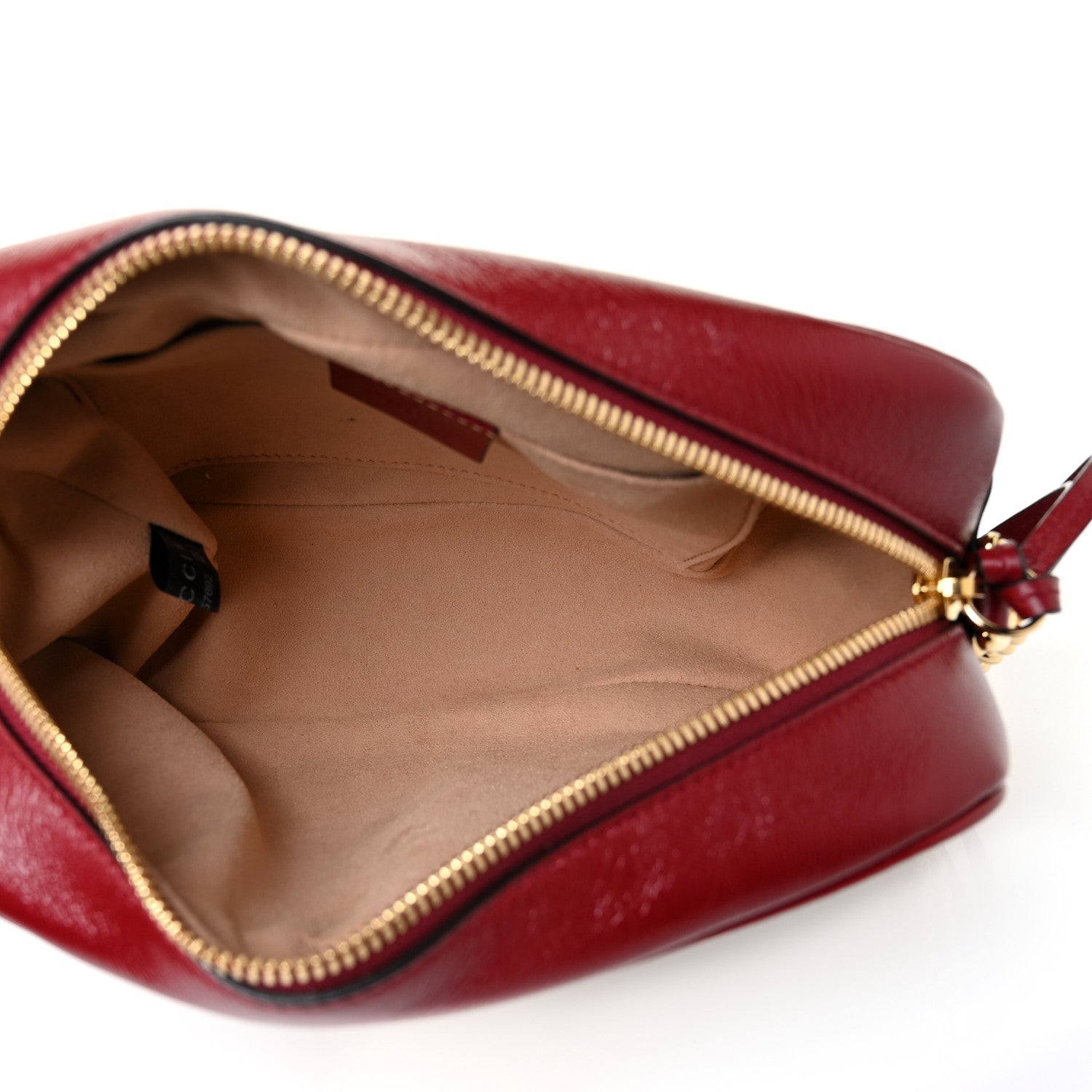 Gucci Monogram Azalea Calfskin Matelasse Diagonal Small GG Marmont Chain Shoulder Bag Beige Ebony New Cherry Red 4 of 9