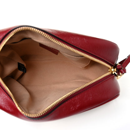 Gucci Monogram Azalea Calfskin Matelasse Diagonal Small GG Marmont Chain Shoulder Bag Beige Ebony New Cherry Red 4 of 9