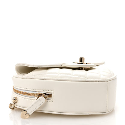Chanel Lambskin Quilted CC In Love Heart Bag White 4 of 10