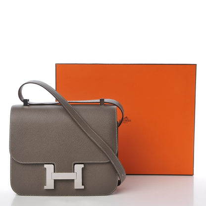 Hermes Epsom Horseshoe Constance 24 Etain Black 22 of 22