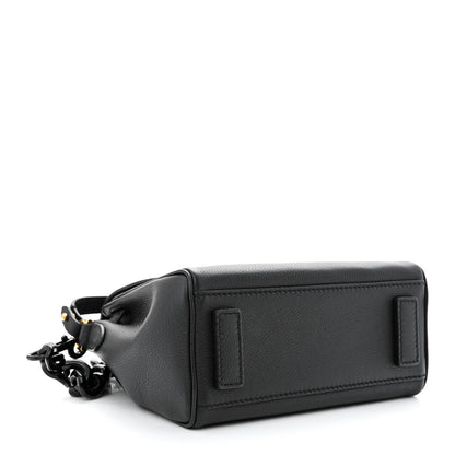 Versace Grained Calfskin Small La Medusa Top Handle Bag Black Lilac 4 of 10