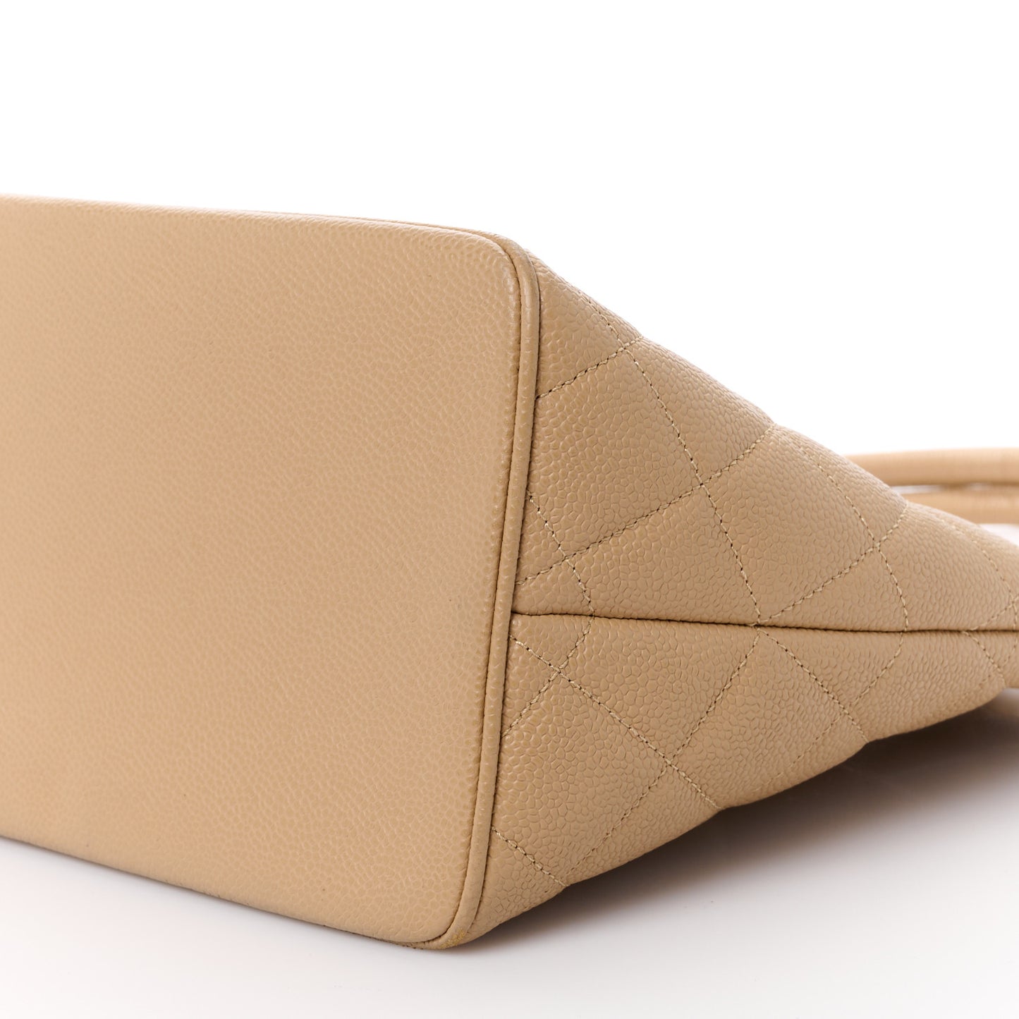 Caviar Quilted Medallion Tote Beige