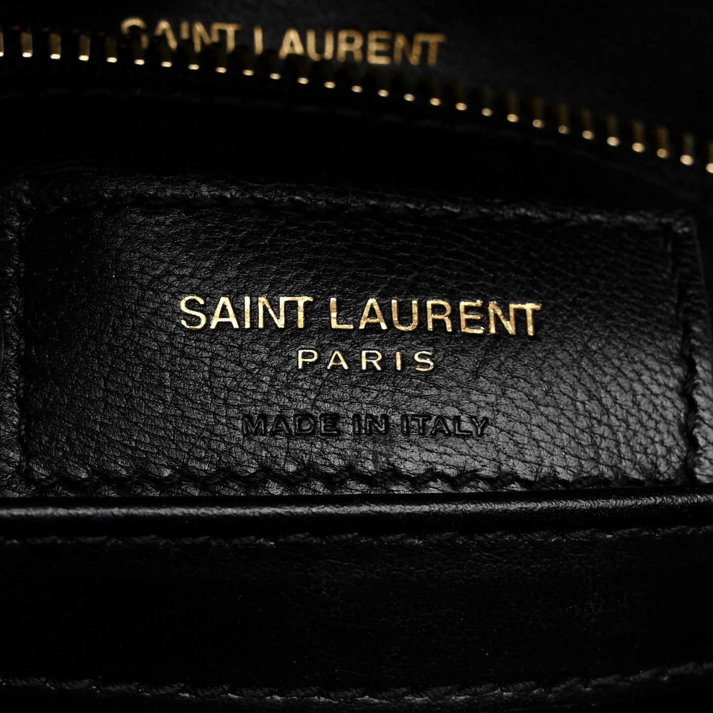 Calfskin Y Quilted Monogram Toy Loulou Crossbody Bag Black