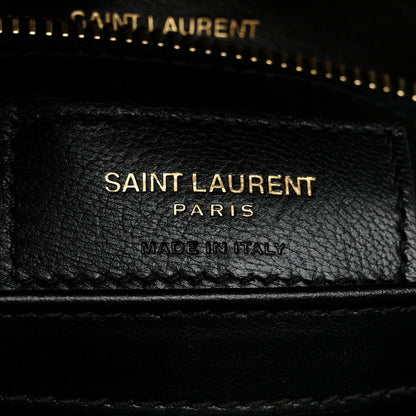 Saint Laurent Calfskin Y Quilted Monogram Toy Loulou Crossbody Bag Black 7 of 11