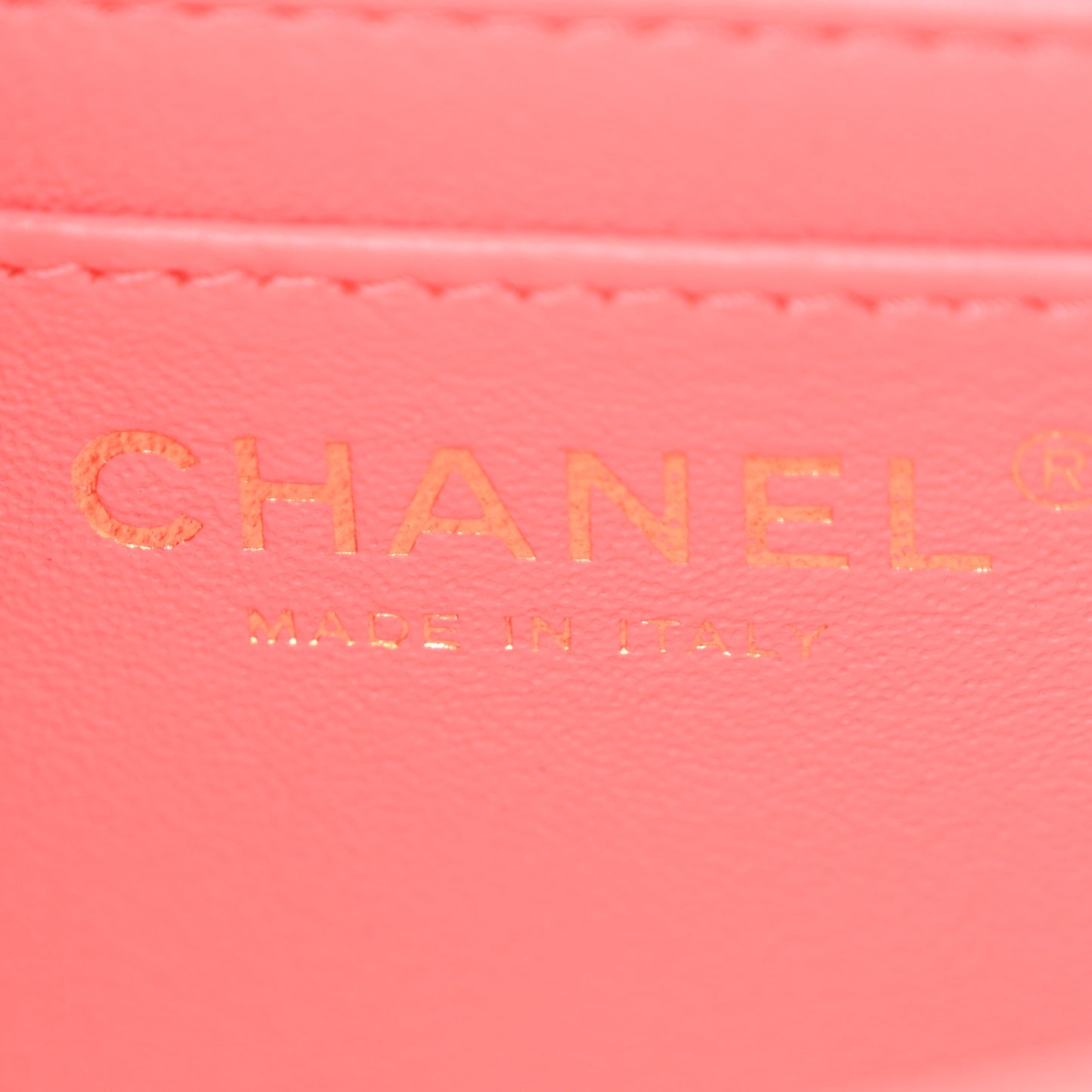 Lambskin Quilted Mini Rectangular Flap Pink