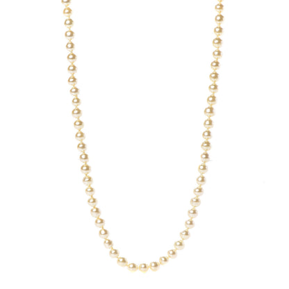 Chanel Pearl CC Long Necklace Gold 1 of 5
