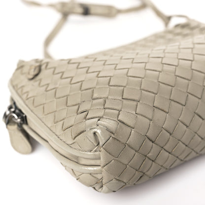 Bottega Veneta Nappa Intrecciato Nodini Crossbody Messenger Light Grey 9 of 14