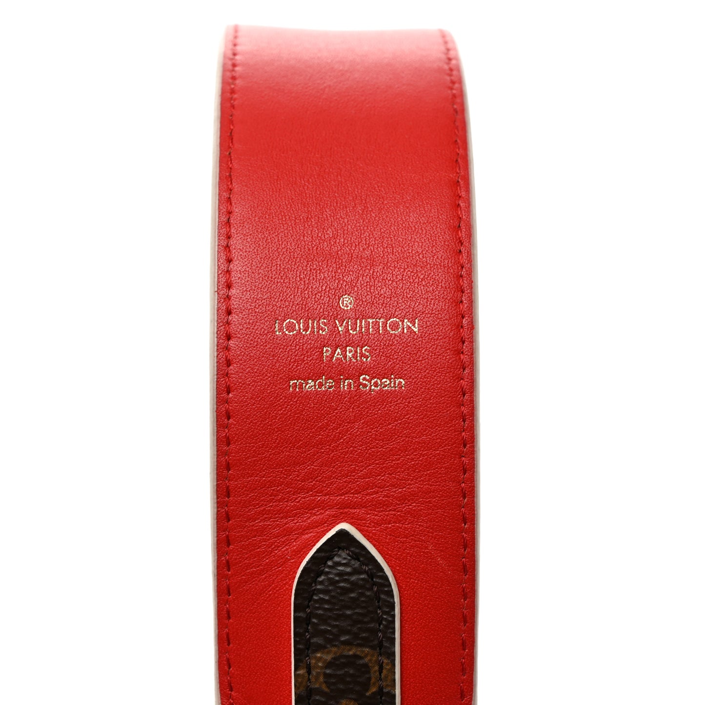 Monogram Bandouliere Shoulder Strap Red