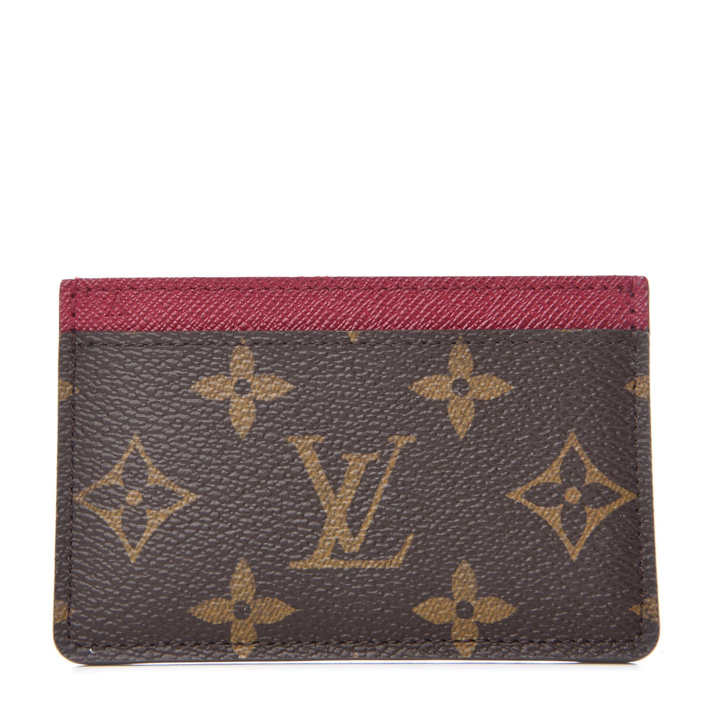 Monogram Card Holder Fuchsia