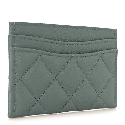 Chanel Caviar Quilted Card Holder Grey 3 of 8