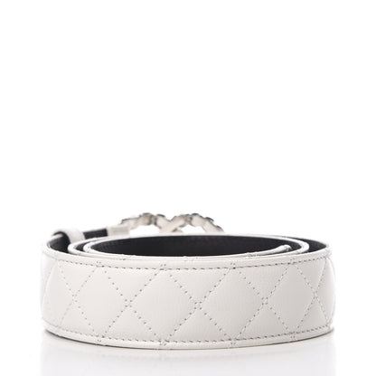 Chanel Caviar Quilted CC Chain Belt 75 30 White 2 of 8
