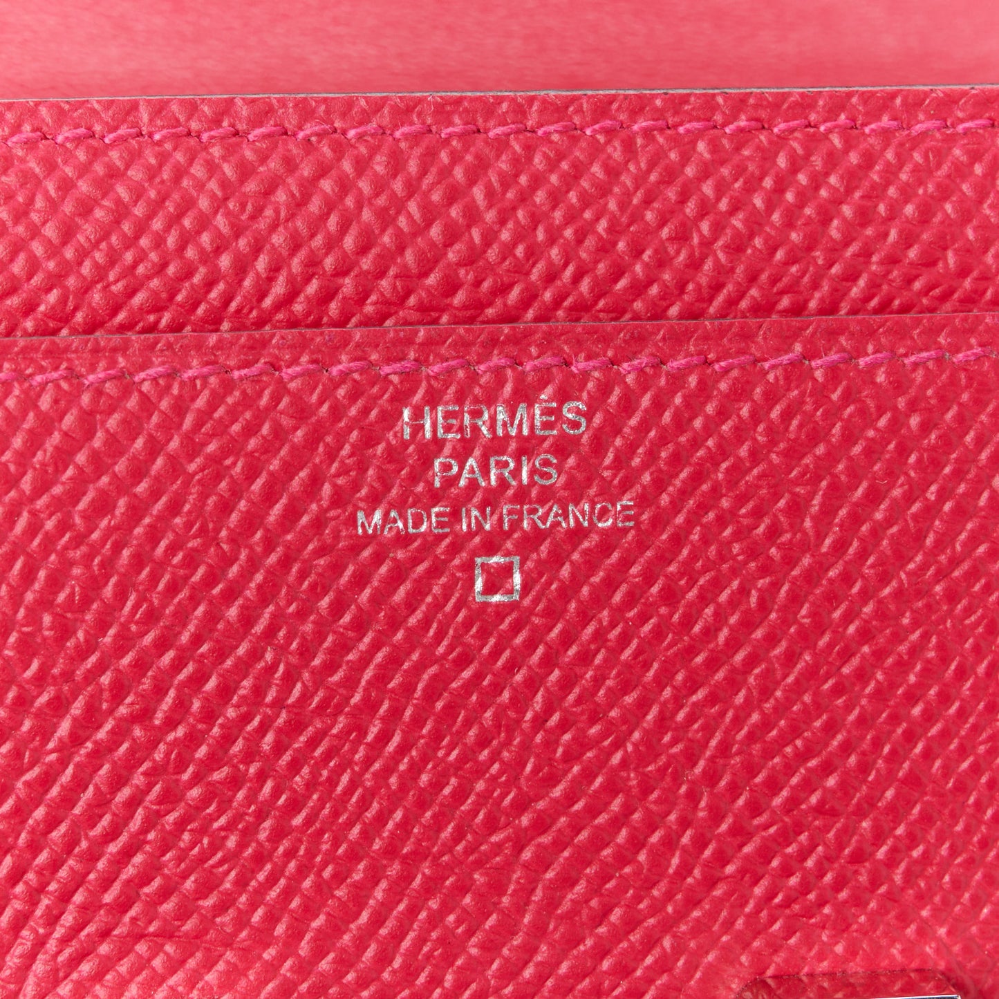 Epsom Alligator Constance Wallet To Go Rose Extreme Sable
