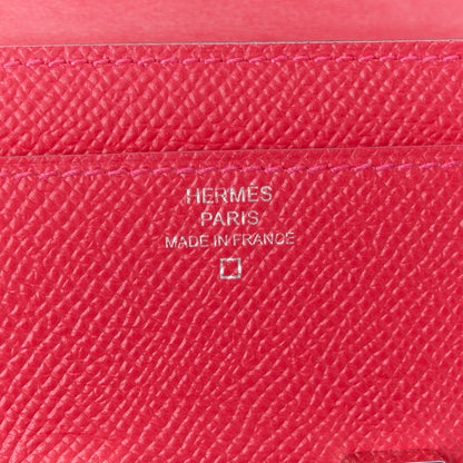 Hermes Epsom Alligator Constance Wallet To Go Rose Extreme Sable 6 of 14