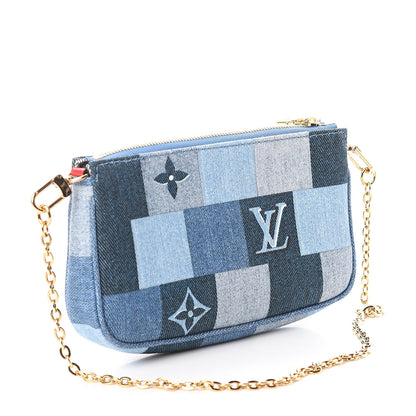 Louis Vuitton Denim Multi Pochette Accessories Mini Pochette 2 of 8