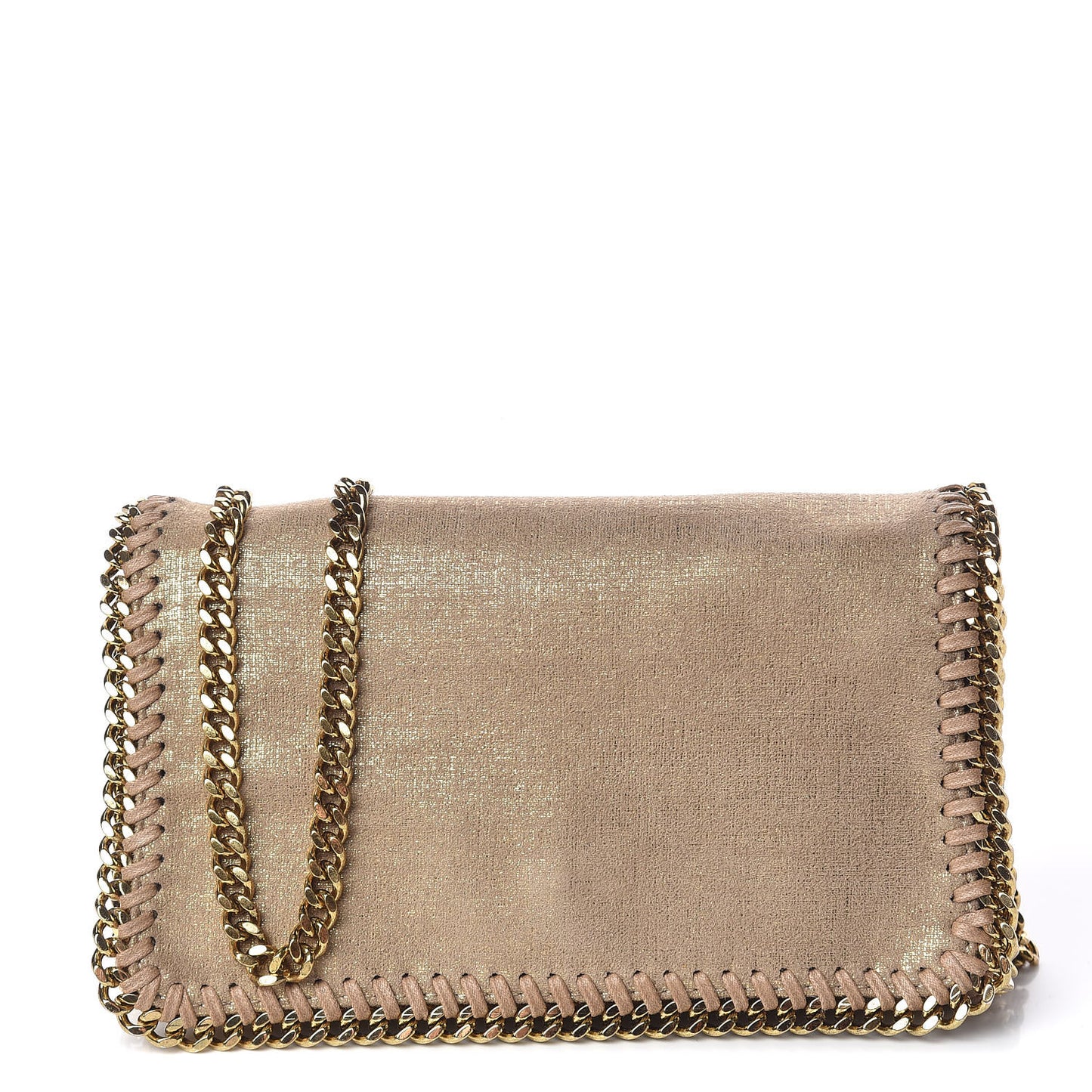 Shaggy Deer Falabella Crossbody Bag Gold