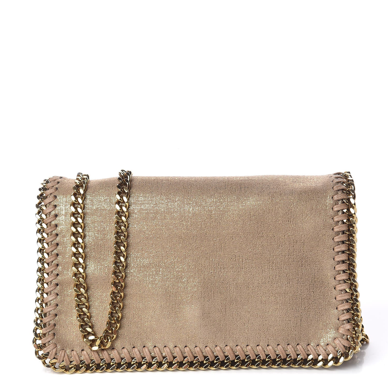 Stella McCartney Shaggy Deer Falabella Crossbody Bag Gold 1 of 15