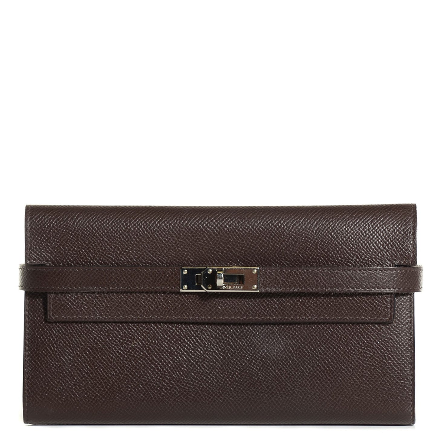 Epsom Kelly Longue Wallet Chocolate