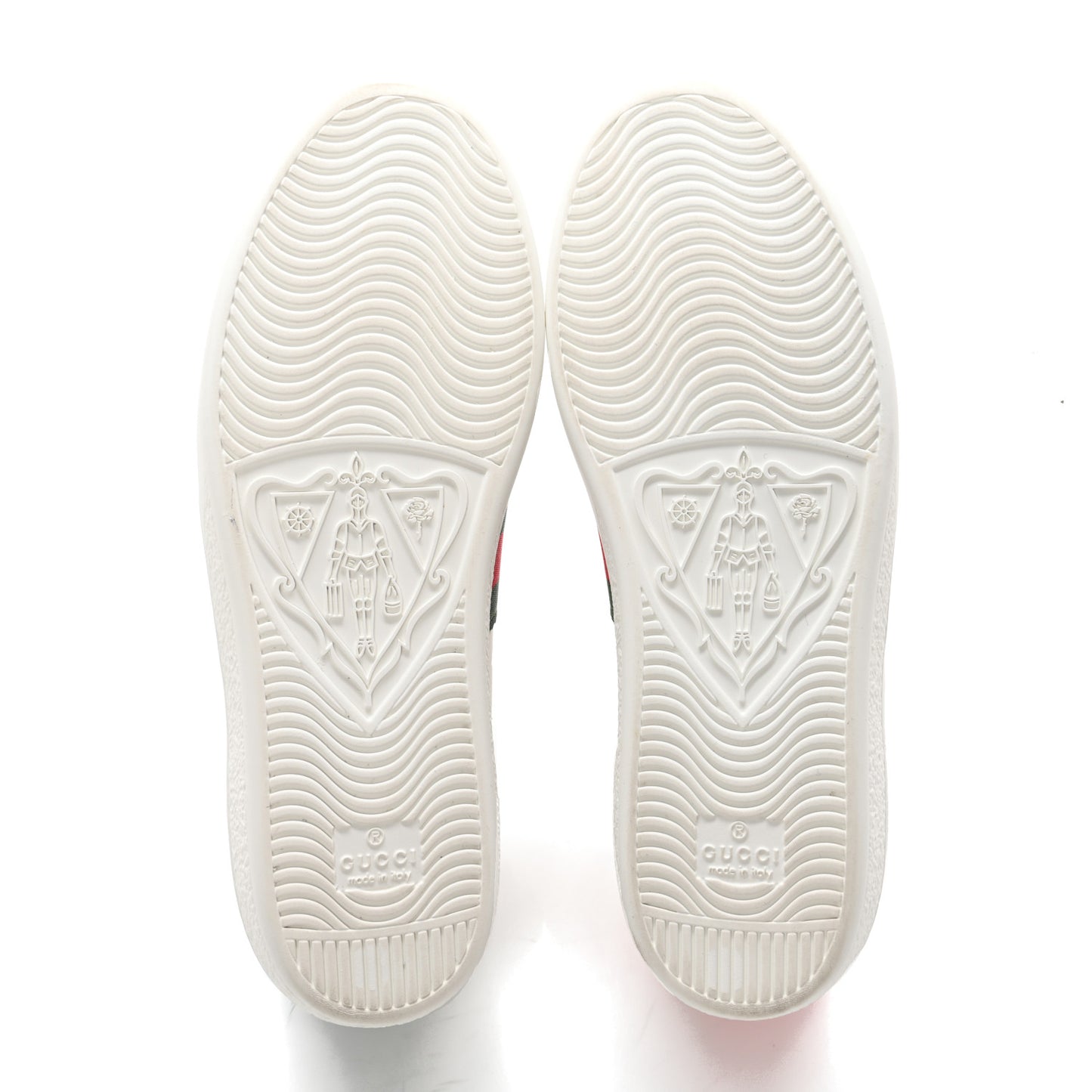 Calfskin Ayers Bee Embroidered Womens Ace Sneakers 38 White Green