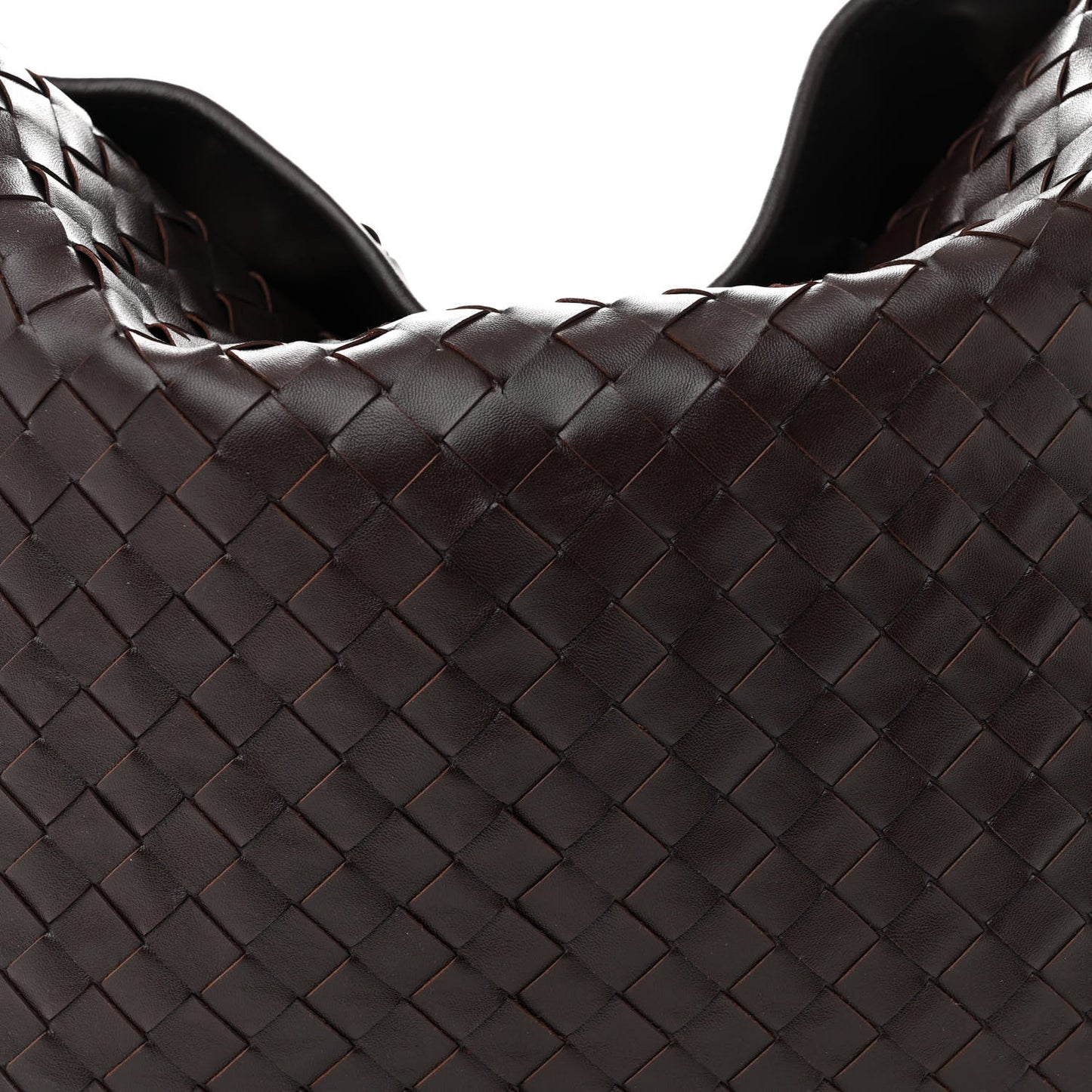 Calfskin Intrecciato Large Hop Ebano