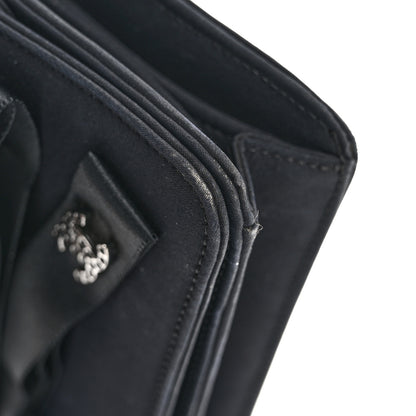 Chanel Satin Ribbon Bow Clutch Black 19 of 20