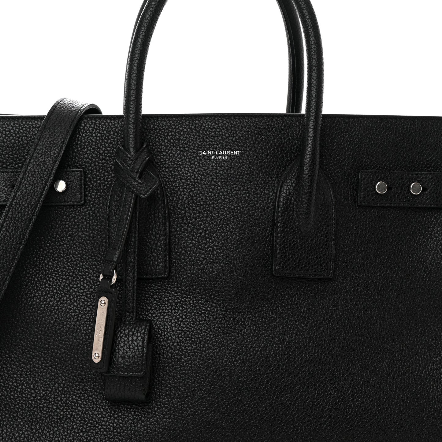 Grained Calfskin Small Supple Sac De Jour Black