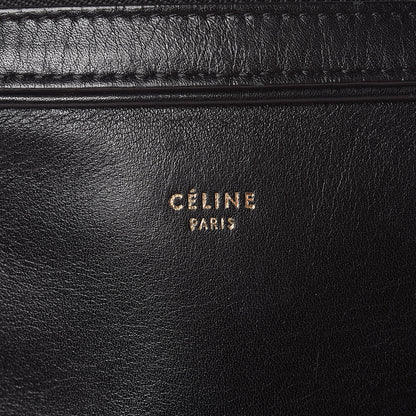 Celine Nappa Calfskin Dragonne Pouch Clutch Black 6 of 14