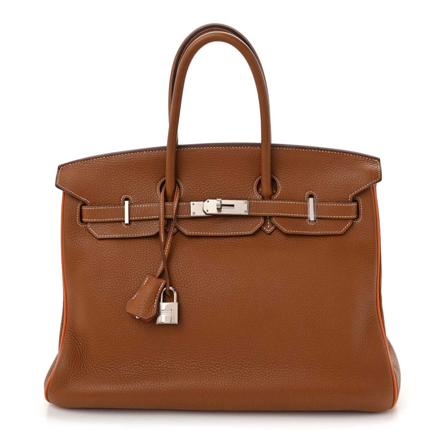 Togo Horseshoe Birkin 35 Gold Orange