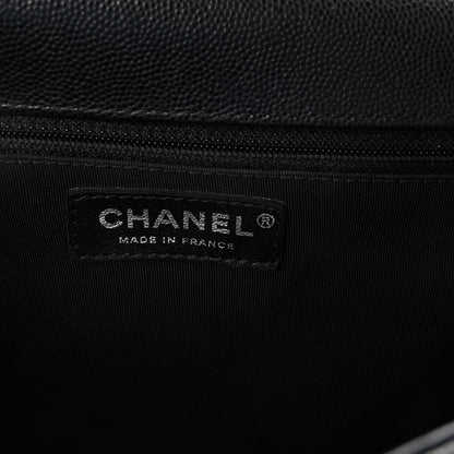 Chanel Caviar Quilted New Medium Boy Flap Black 6 of 10