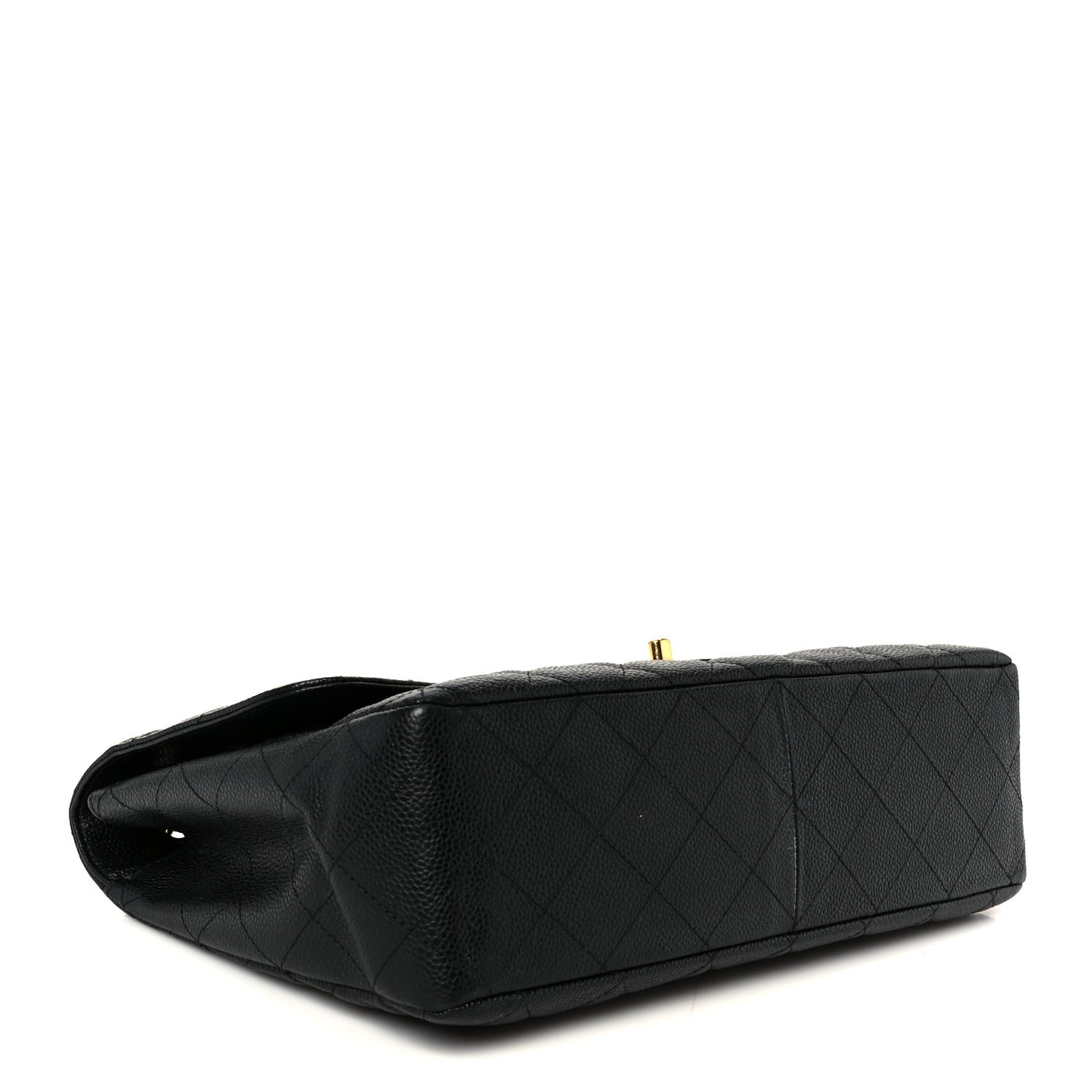Caviar Quilted Jumbo Single Flap Black