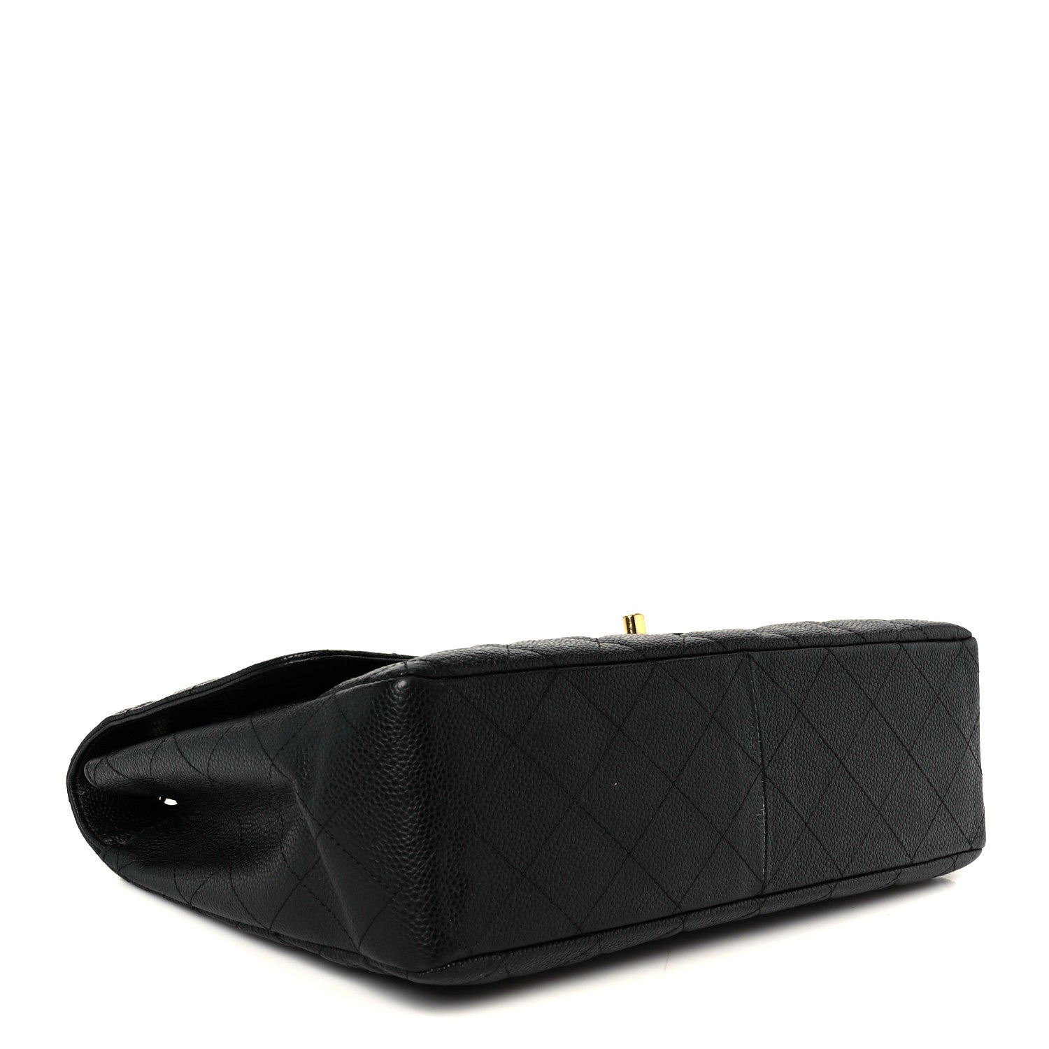Chanel Caviar Quilted Jumbo Single Flap Black 4 of 11