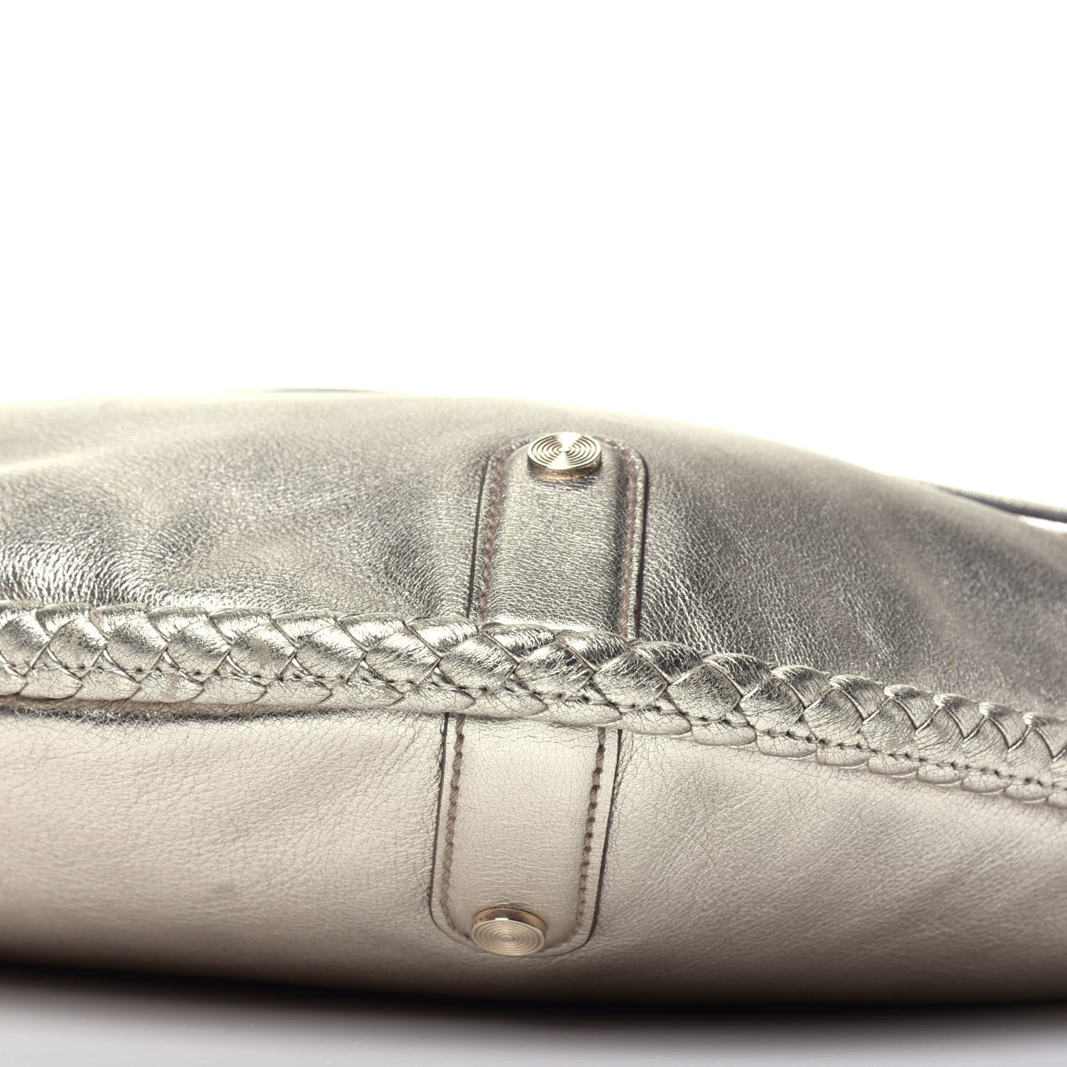Gucci Metallic Calfskin Medium Britt Tassel Shoulder Bag Platinum 9 of 9