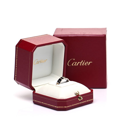 Cartier 18K White Gold 6mm LOVE Ring 53 6.25 6 of 6