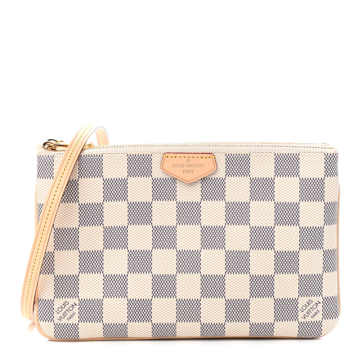 Damier Azur Double Zip Pochette
