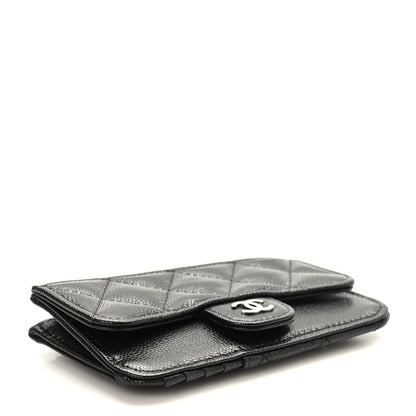 Chanel Caviar Quilted Flap Zip Card Holder Black 4 of 8