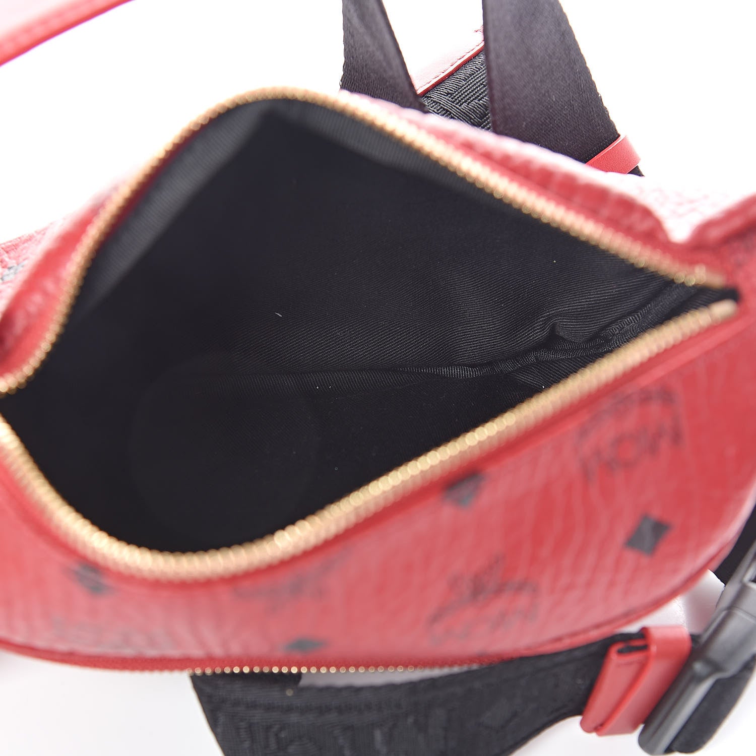 MCM Visetos Stark Belt Bag Red 6 of 9