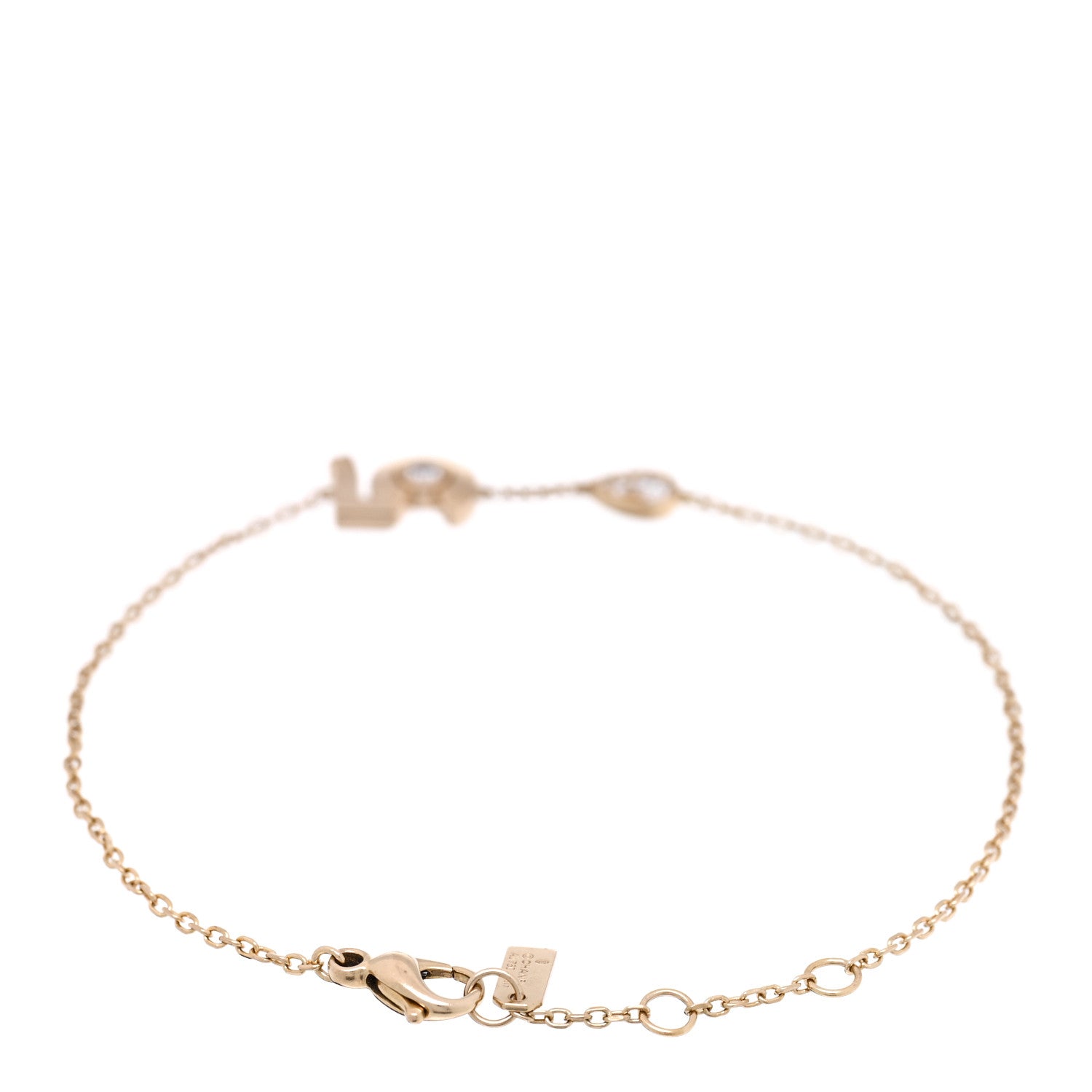 Chanel 18K Beige Gold Diamond Extrait de No 5 Bracelet 2 of 3