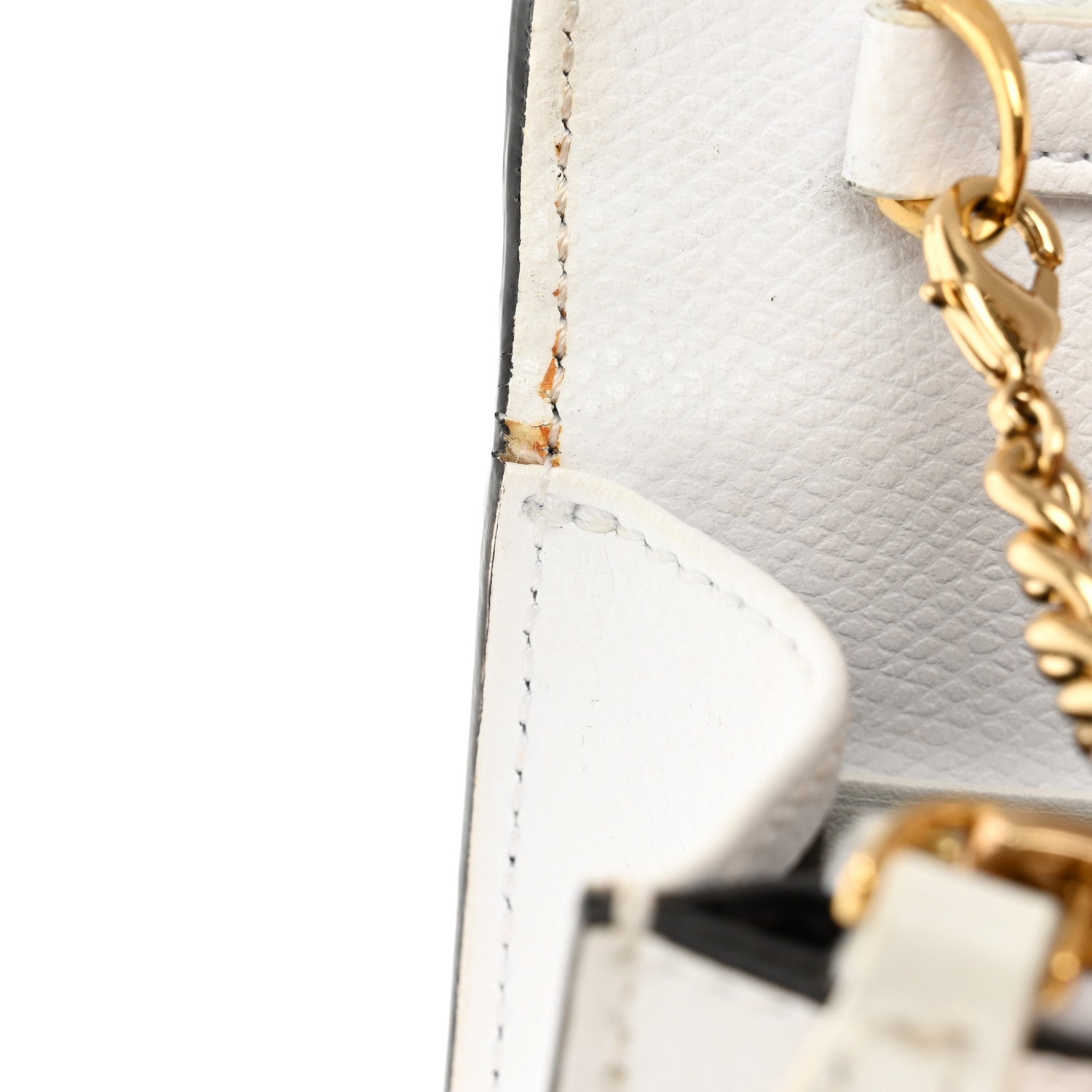 Fendi Vitello Cruise F is Fendi FF 1974 Embossed Medium Envelope Wallet On Chain Optical White Maya Black 11 of 11
